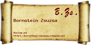 Bornstein Zsuzsa névjegykártya