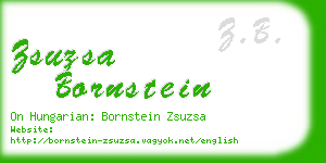 zsuzsa bornstein business card